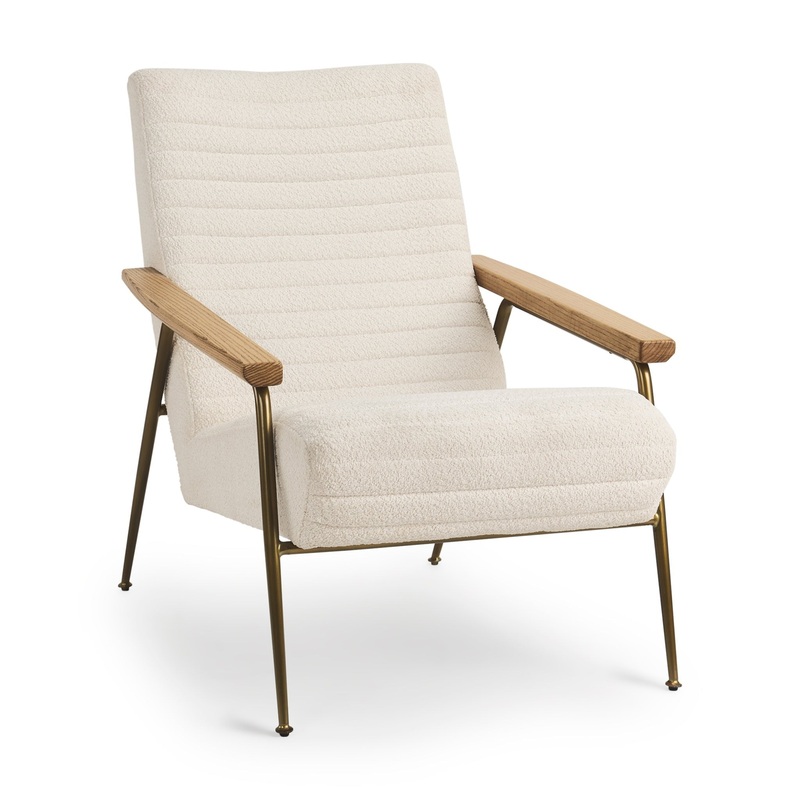 Gemma Boucle Accent Chair in Cream