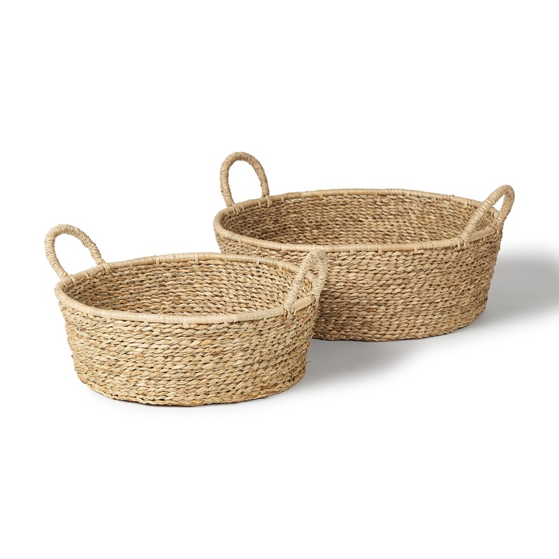 Alyssa Deep Nesting Seagrass Baskets – Set of 2