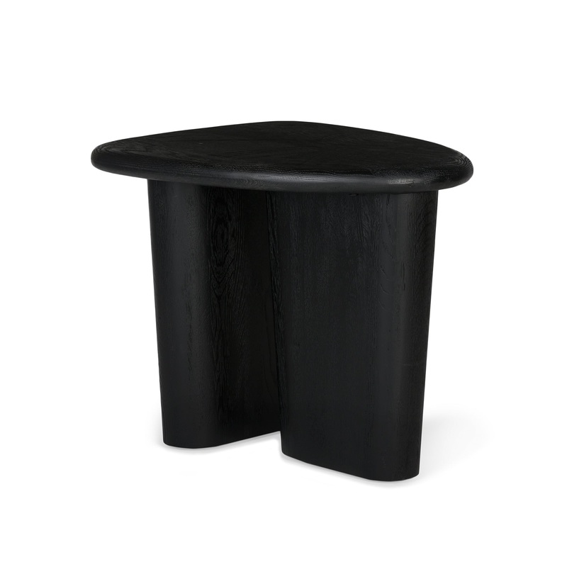 Lance Oak Side Table in Black