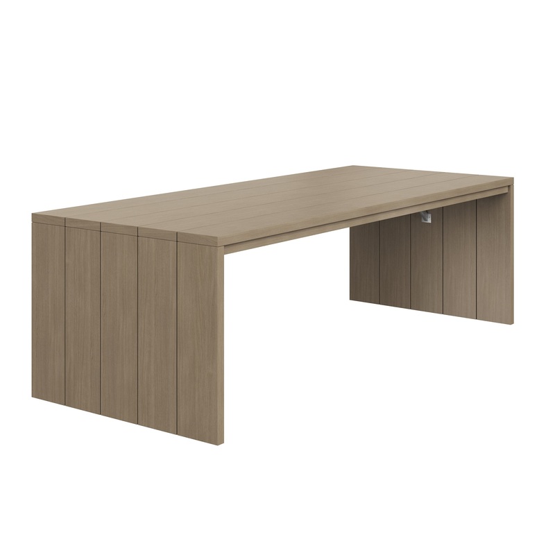 Vivian Outdoor Dining Table 94.5″ in Brown