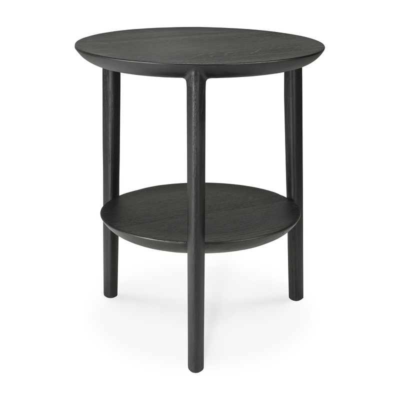 Bok Side Table in Varnished Oak Black