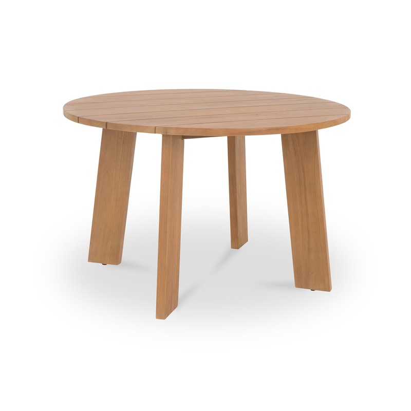 Asher Round Outdoor Dining Table in Natural