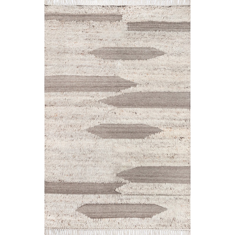 Tumeni Hand Woven Wool Natural Rug by Lemieux et Cie