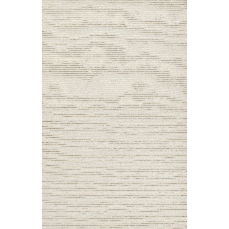 Adriana Hand Loomed Wool Rug in White