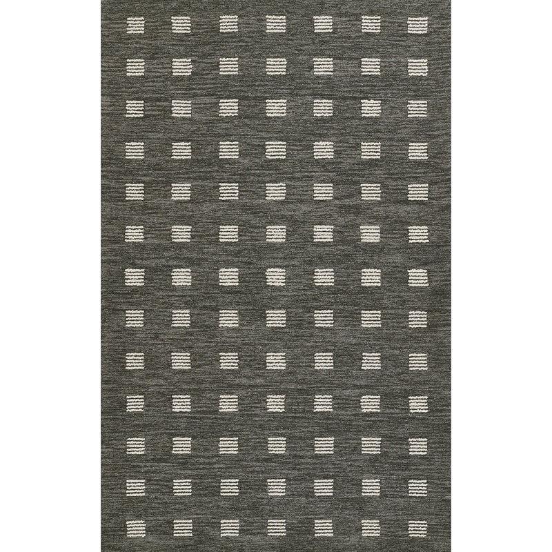 Aida Hand Tufted Wool Rug in Charcoal