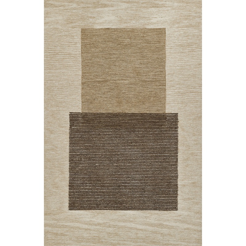 Alma Hand Tufted Wool Rug in Brown