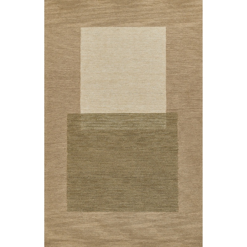 Alma Hand Tufted Wool Rug in Green