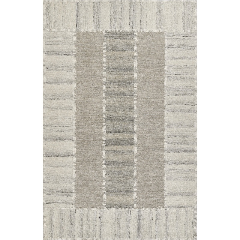 Alma Hand Tufted Wool Rug in Grey