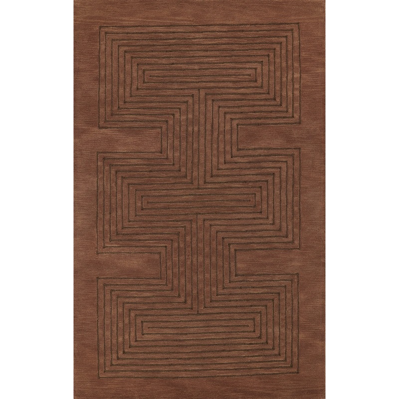 Sol Hand Tufted Wool Rug in Copper