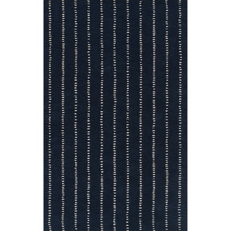 Sol Hand Tufted Wool Rug in Navy