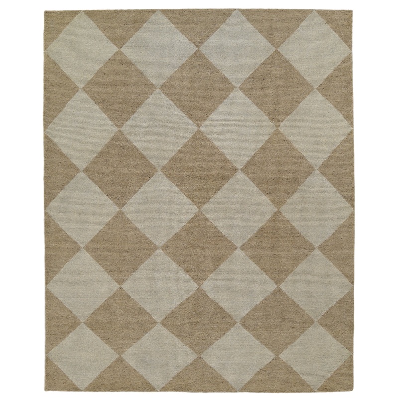 Willa Hand Woven Wool Rug in Beige