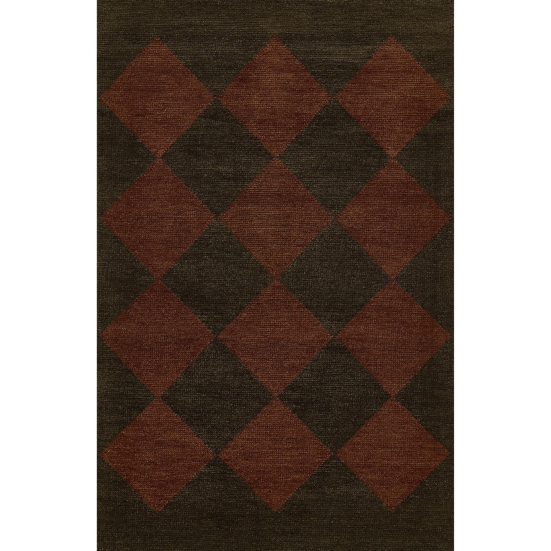 Willa Hand Woven Wool Rug in Copper