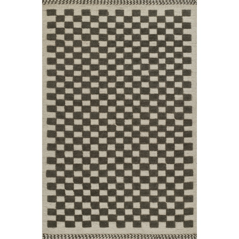 Winslow Hand Woven Wool Rug in Charcoal