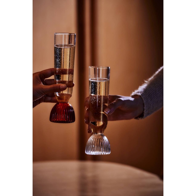 Athena Champagne Flute – Set of 2 Clear