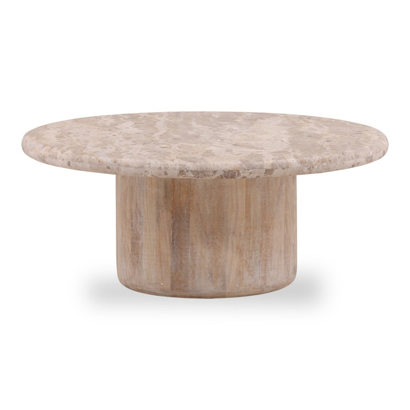 Zara Coffee Table in Beige and Light Natural