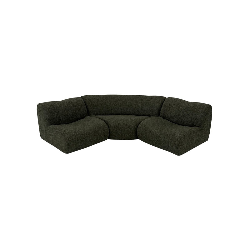 1977 Outdoor Modular Sofa with Curved Corner 3020mm W | Package D
