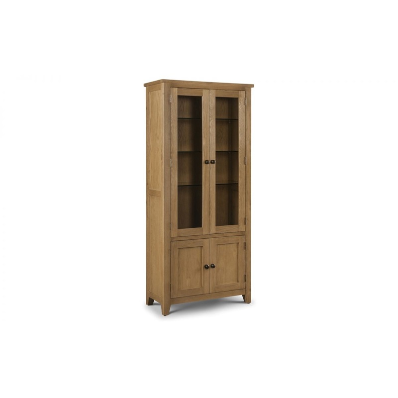 Zona Oak Glazed Display Cabinet