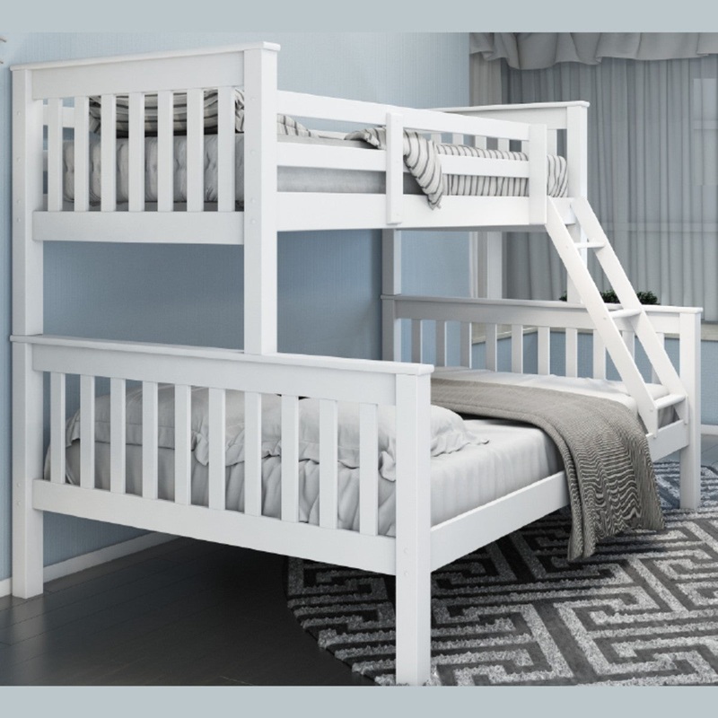 Mission Triple Bunk Bed (White or Honey) White