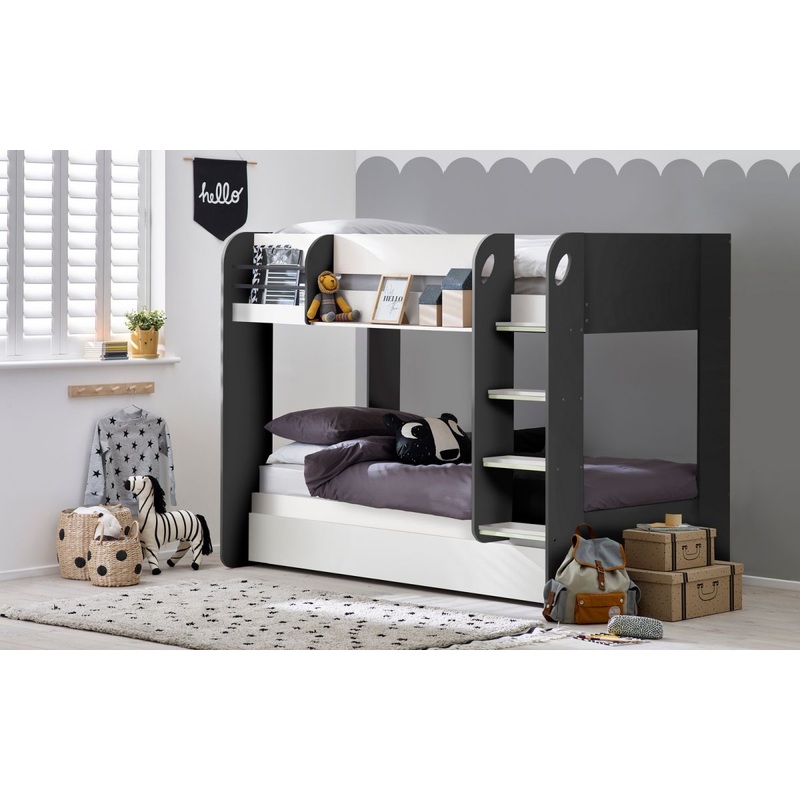 Mars Bunk & Underbed – Charcoal & White