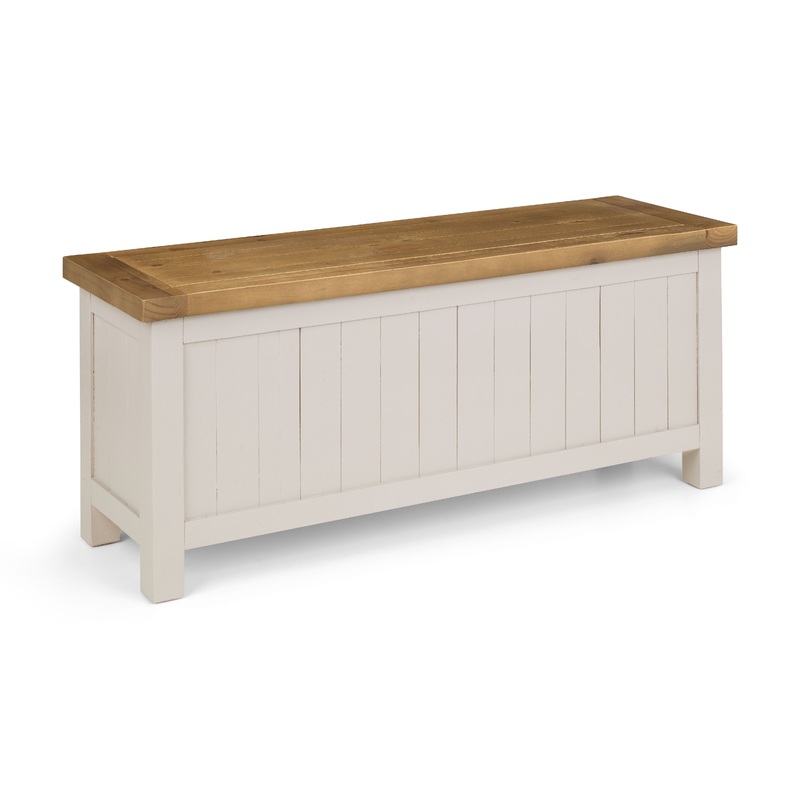 Aspen Storage Bench – Grey Wash