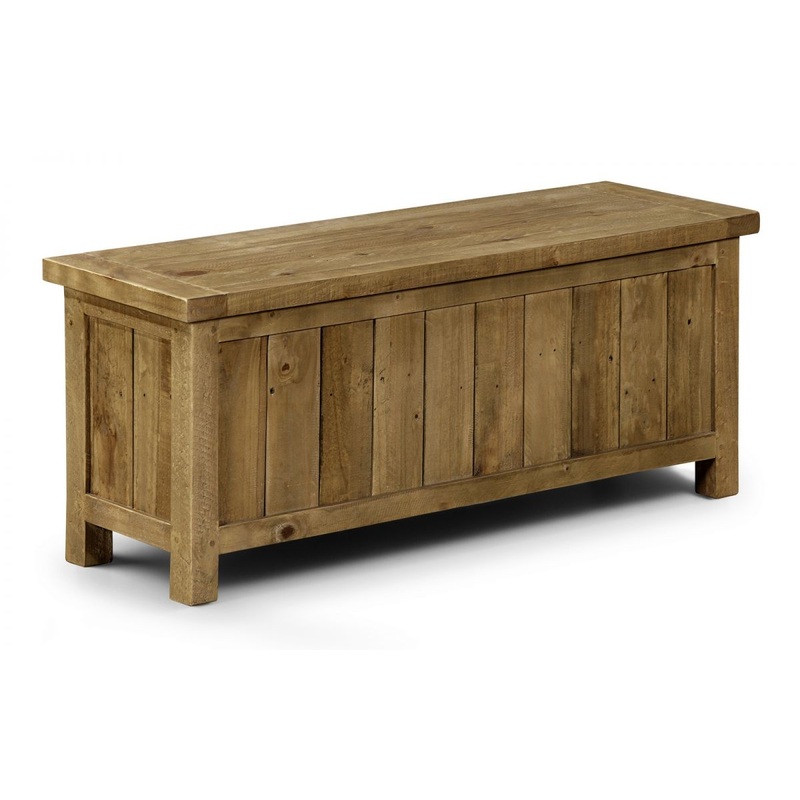 Aspen Storage Bench – Solid Pine