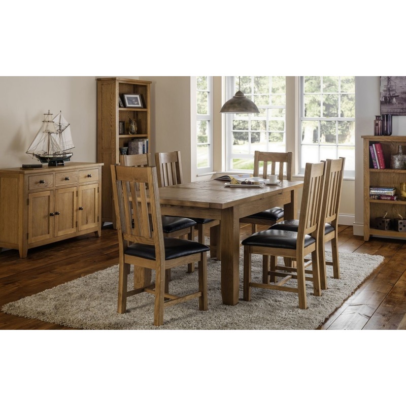 Zona Oak Extending Oak Dining Table and Chair Sets