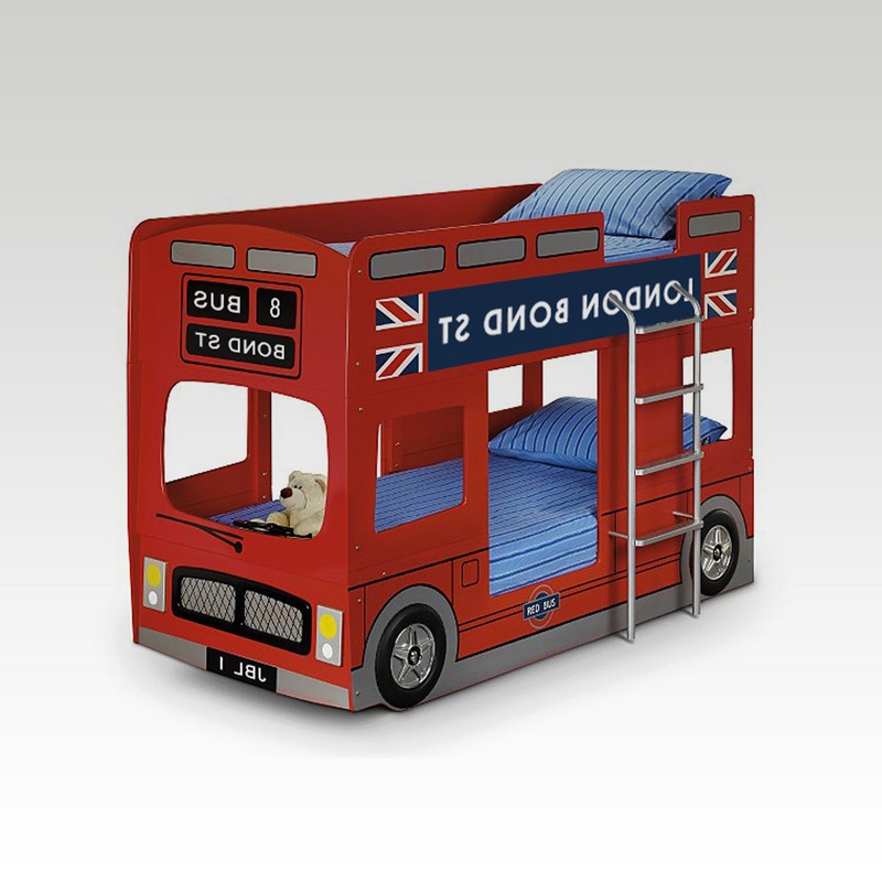 London Bus Bunk Bed (mattresses extra)