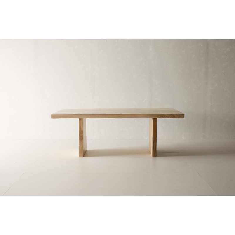 7′ Straight Edge Dining Table – Sunbleach Finish