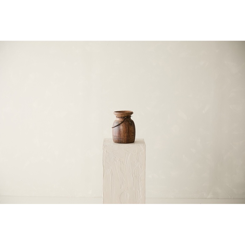 Vintage Wooden Pot