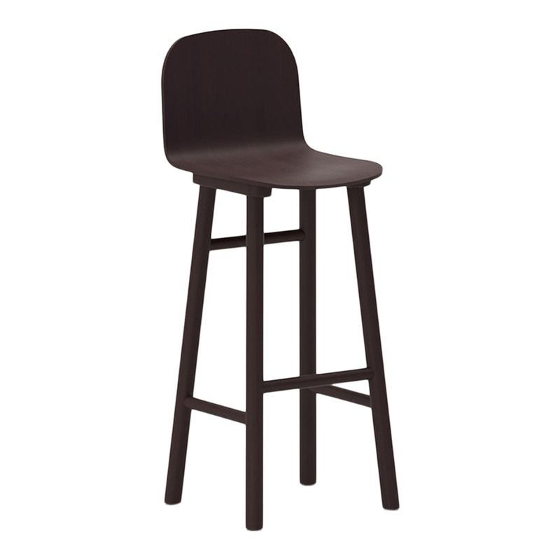 Beech Shell 75 Barstool – High Back