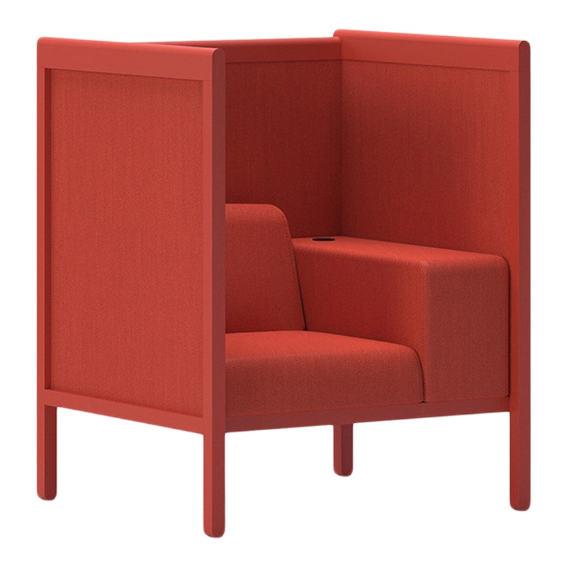 Beech Hotel Privacy Lounge Chair w/ Armrest