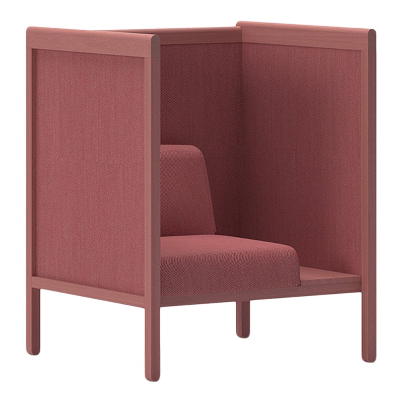 Beech Hotel Privacy Lounge Chair w/ Side Table