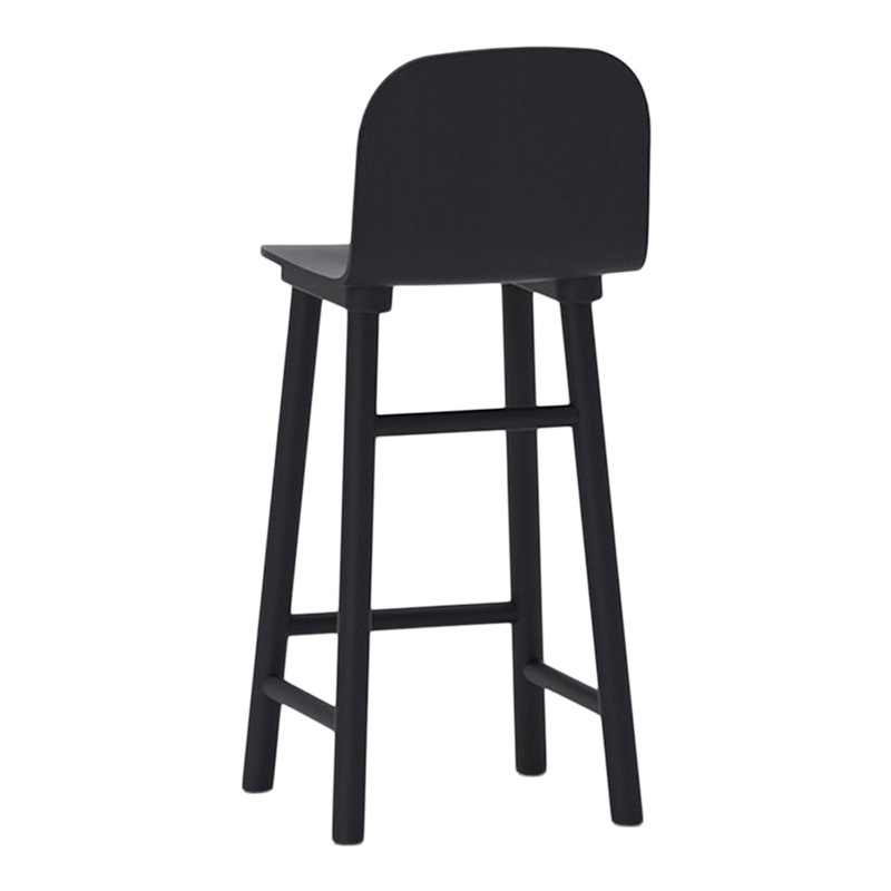 Beech Shell 65 Counter Stool – High Back