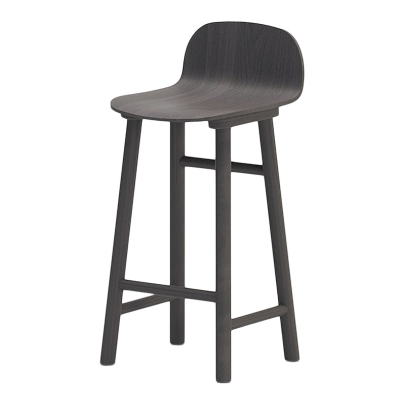 Beech Shell 65 Counter Stool – Low Back