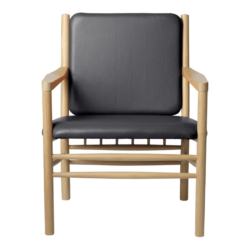 J147 Lounge Armchair w/ Leather Seat