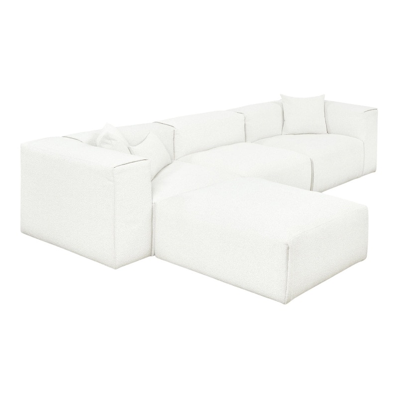 Nest Modular 4-Piece Sectional Sofa w/ Ottoman Chaise