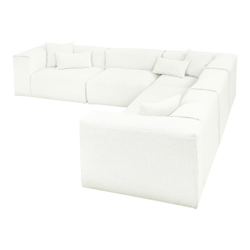 Nest Modular L-Shaped 5-Piece Corner Sectional Sofa
