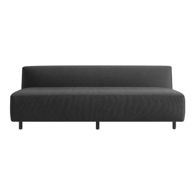 9 Yard Outdoor 72″ Armless Sofa Sunbrella Coal