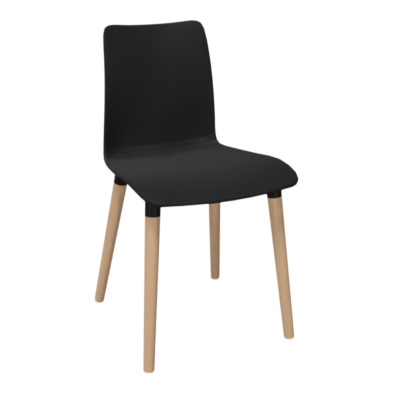 MOOD Side Chair – Wood Legs