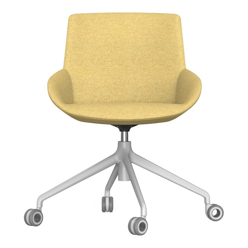 Noom Series 30 Armchair w/ French Seams – 4-Star Swivel Base w/ Casters