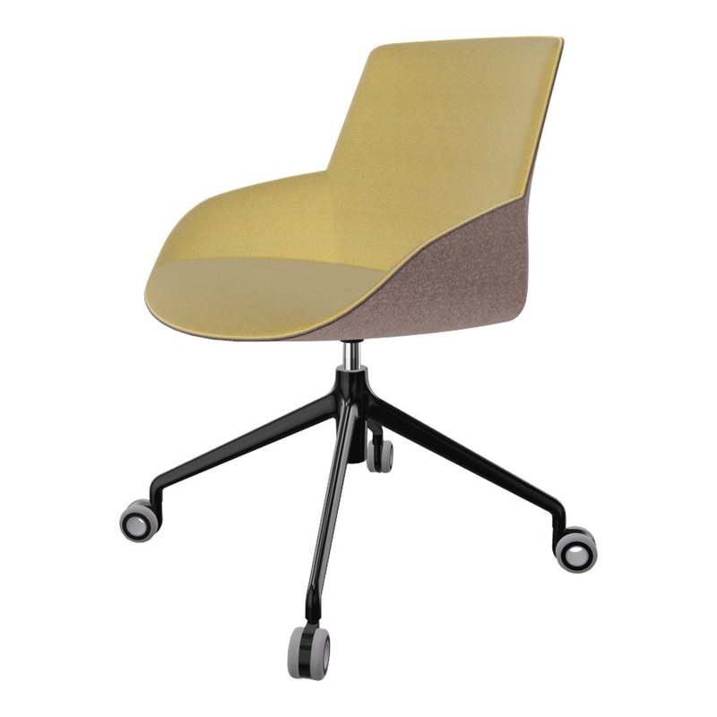 Noom Series 30 Bicolor Armchair – 4-Star Swivel Base w/ Casters