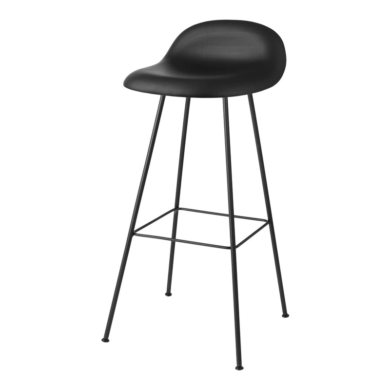 Gubi 3D Bar Stool – Fully Upholstered – Center Base