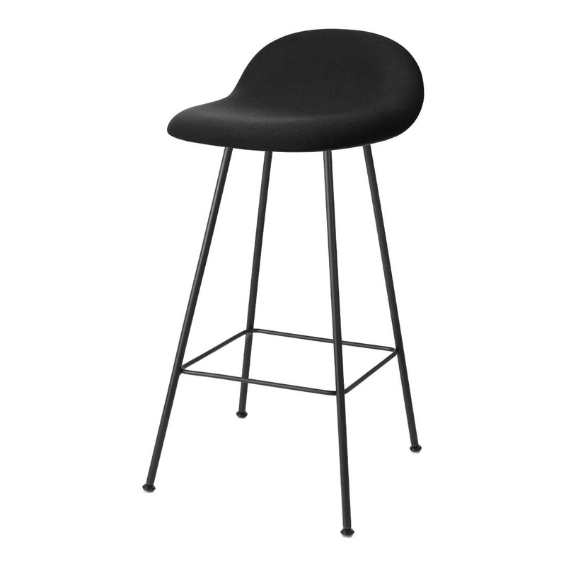 Gubi 3D Counter Stool – Front Upholstered – Center Base