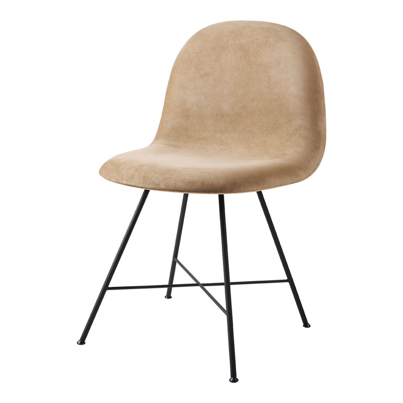 Gubi 3D Dining Chair  – Front Upholstered – Center Base