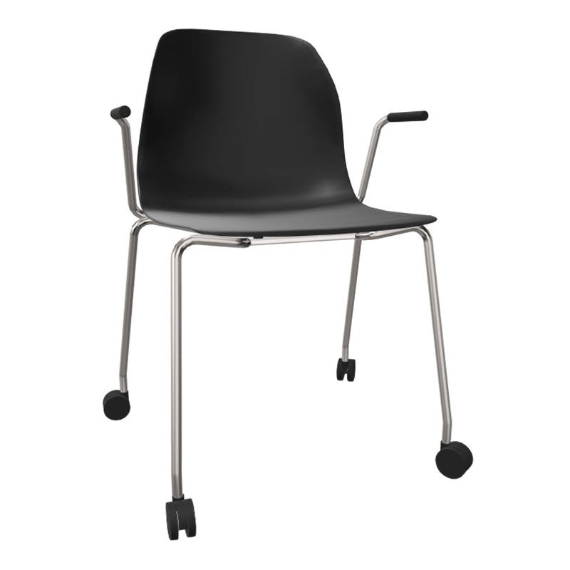 Pelican 08 Open Arm Chair – 4 Leg w/ Casters