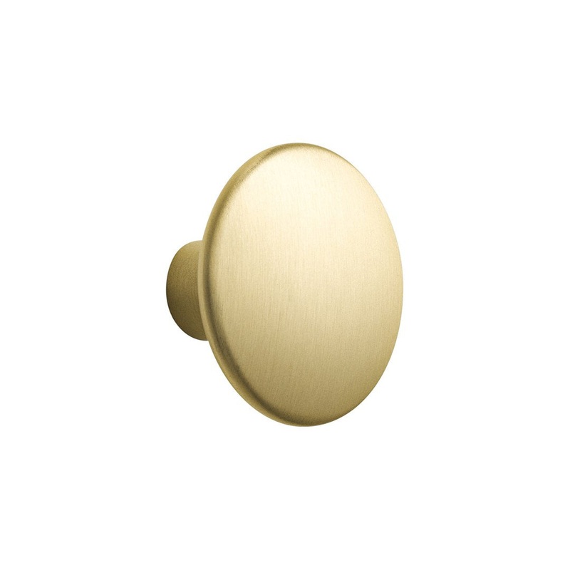 The Dots Metal Coat Hooks Brass Dots