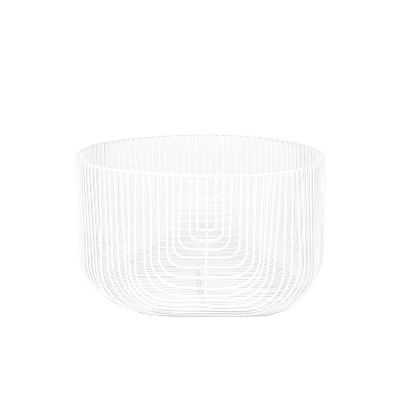 18″ Bend Basket White