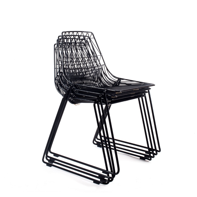 Lucy Stacking Chair White