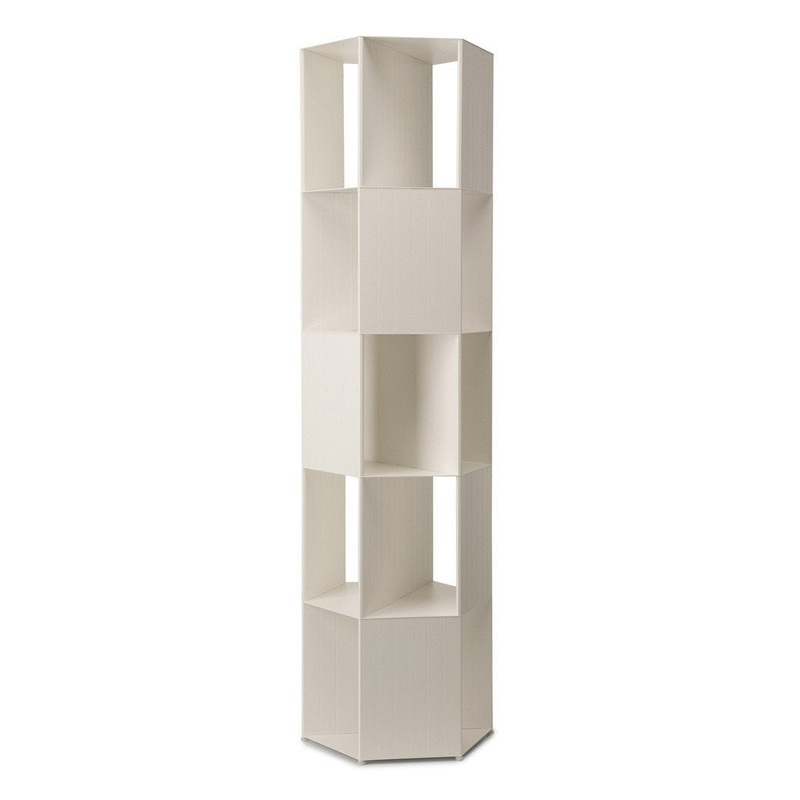 Hexagon Bookcase Traffic White (RAL 9016)