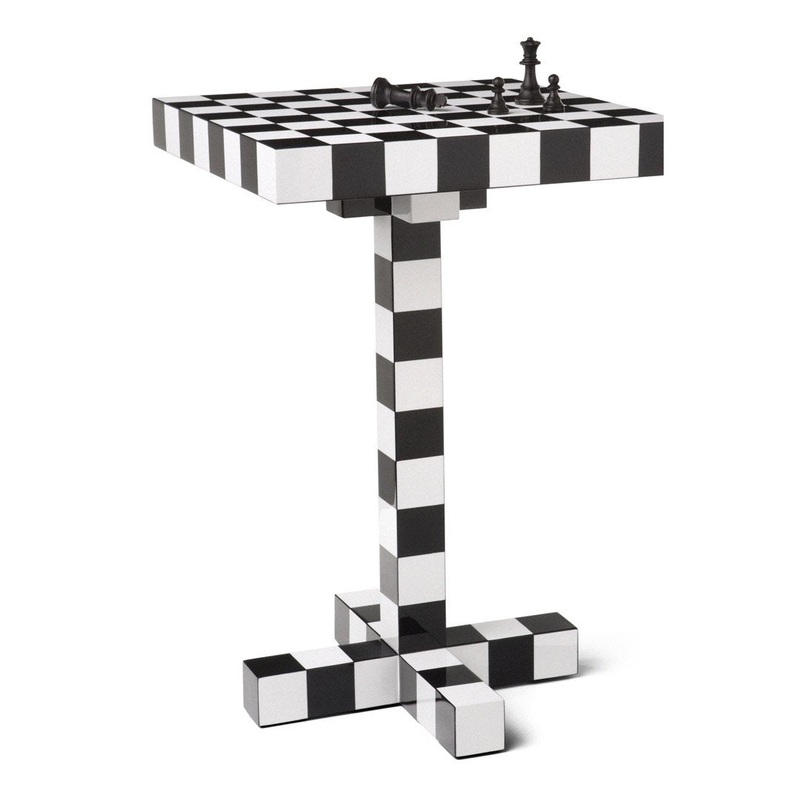 Chess Table Black/White